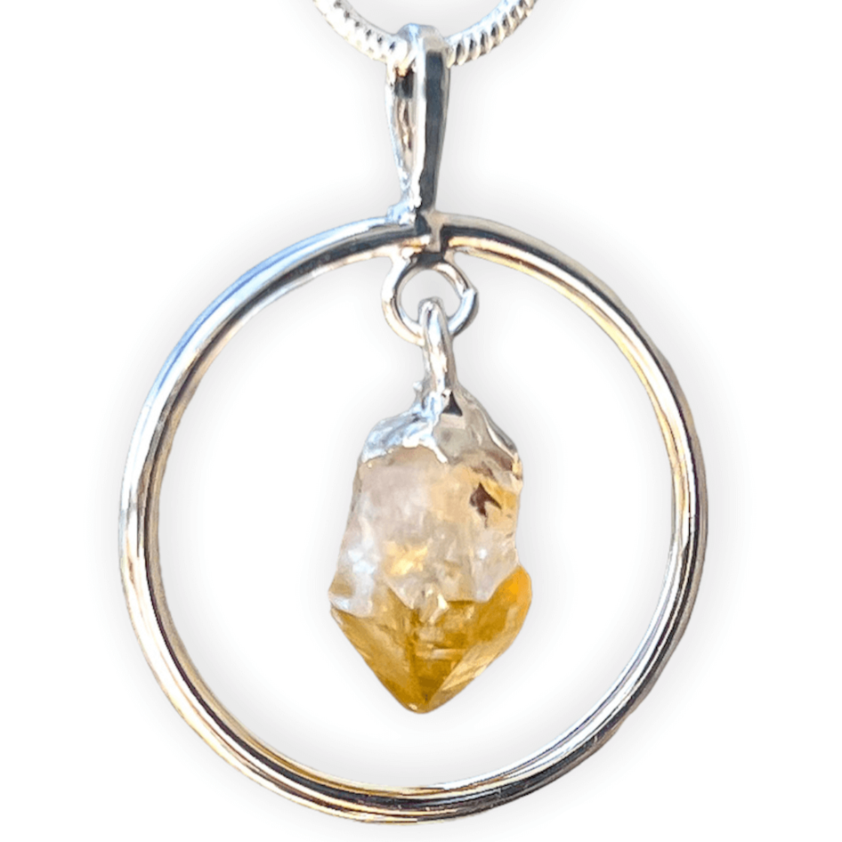 Citrine orders silver Necklace