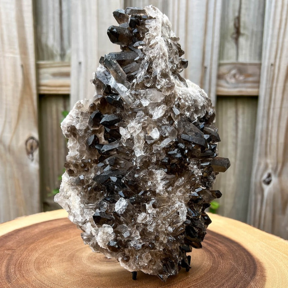 Smokey Quartz with Agate Druzy cheapest Tower