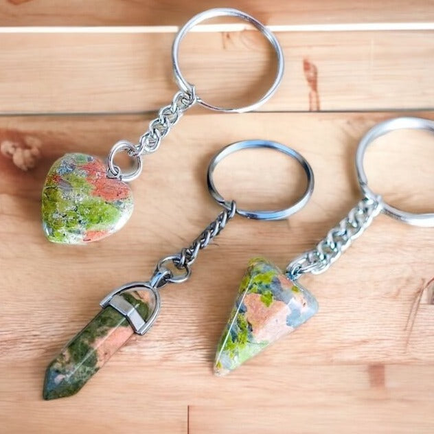 Crystal Keychain Crystal Key Chain With Charm Gemstone Charm 