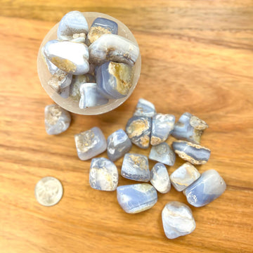 Blue Lace Agate, Tumbled