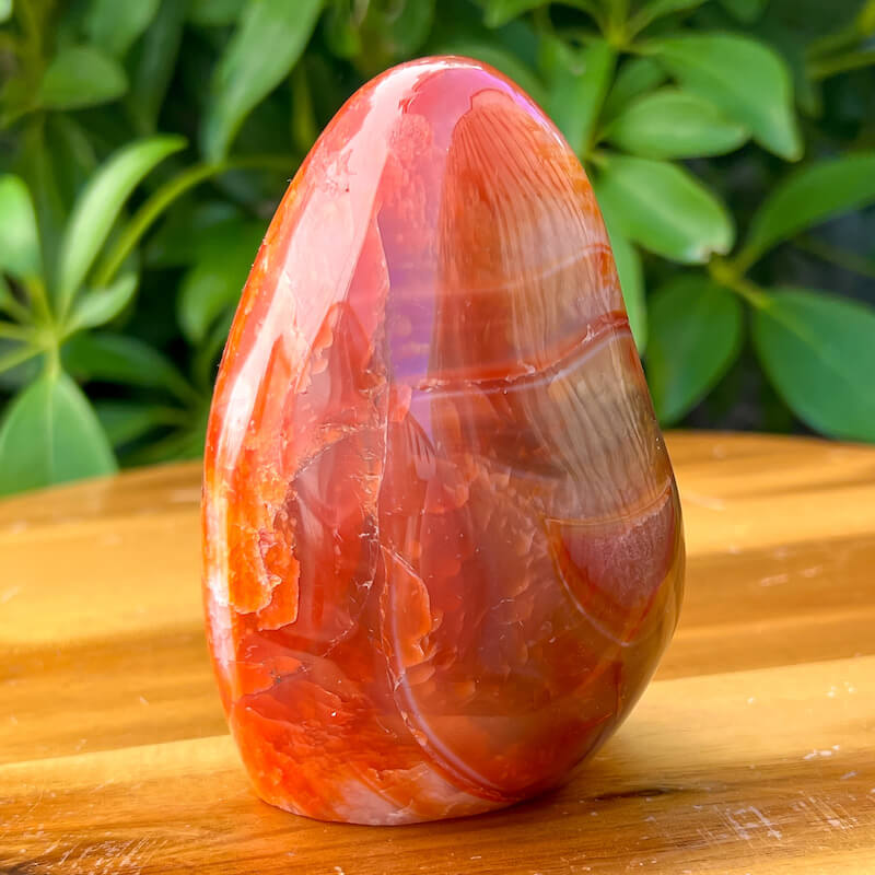 Carnelian Agate Crystal Flame, Spiral 2024 #2