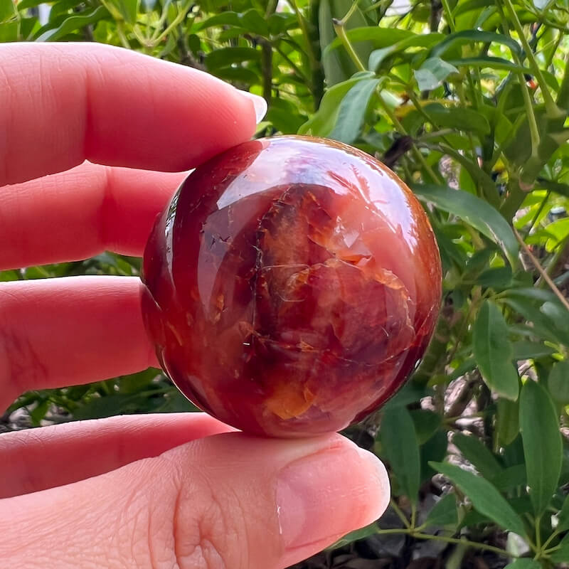 Looking for genuine and stunning Carnelian Crystal Sphere? Shop at Magic Crystals for polished cut base carnelian. We only carry 'AAA' Quality Carnelian from India and Madagascar. Red Agate Crystal Tower for reiki Healing. Free Standing Crystal, Beautiful Display Crystal with FREE SHIPPING AVAILABLE.