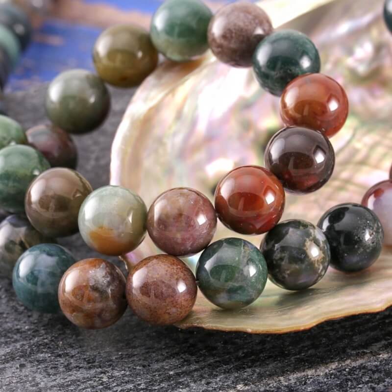 Fancy-Jasper-Bead-Bracelet. MagicCrystals.com