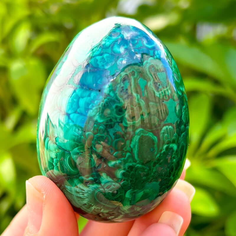 Genuine Malachite popular Eggs