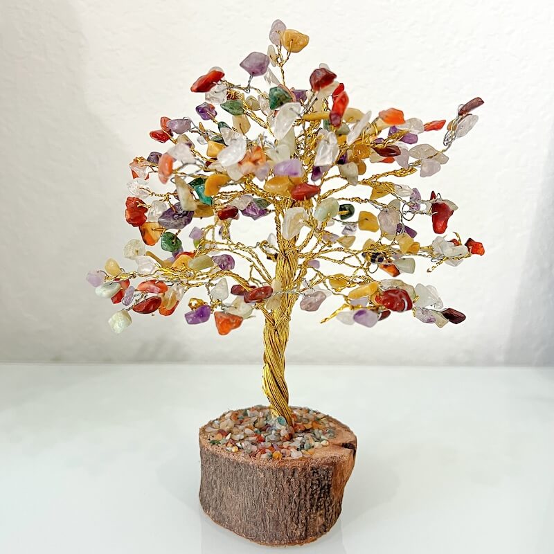 Chakra 100% Copper outlets Genuine Gemstones Bonsai Tree