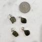 Authentic 1.18 - 2.58 grams Moldavite Meteorite Gemstone Sterling Silver Necklace