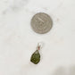 Authentic 1.18 - 2.58 grams Moldavite Meteorite Gemstone Sterling Silver Necklace