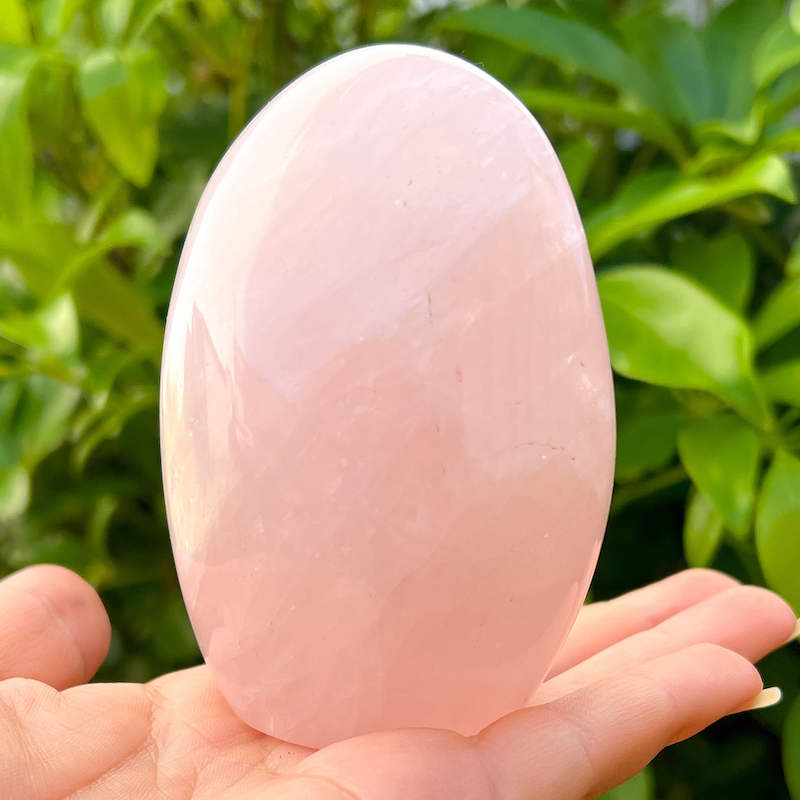 Rose Quartz Freeform, Natural Polished Self-Standing Rose Quartz Crystal hot Tower