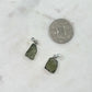 Authentic 1.18 - 2.58 grams Moldavite Meteorite Gemstone Sterling Silver Necklace