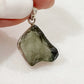 Authentic 1.18 - 2.58 grams Moldavite Meteorite Gemstone Sterling Silver Necklace