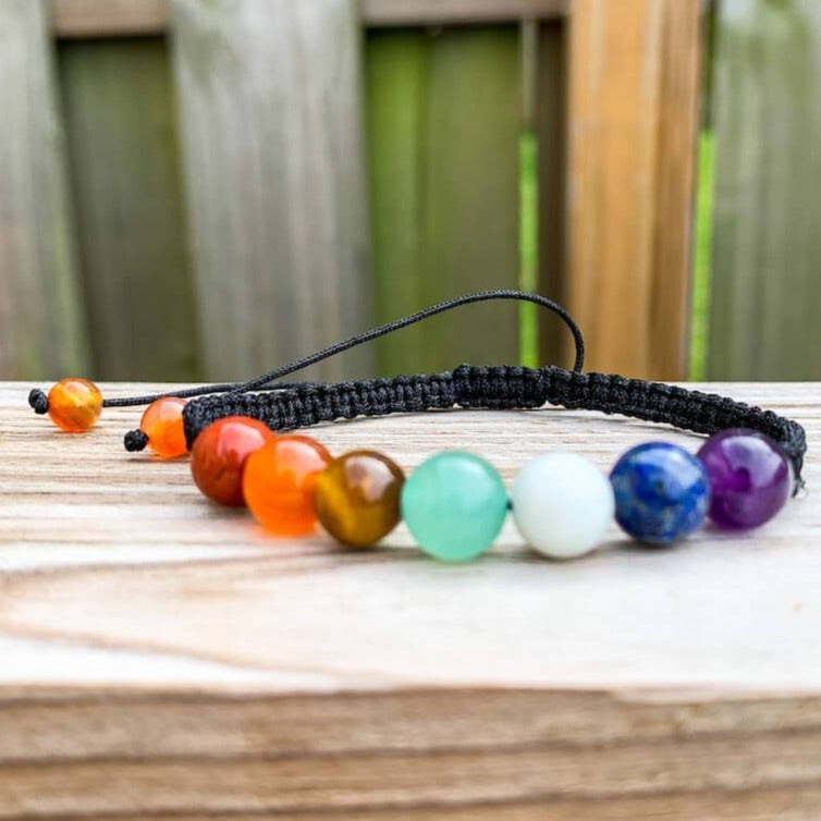 Adjustable chakra deals bracelet