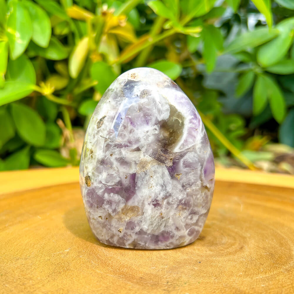 Buy Magic Crystals Amethyst Thumb Worry Healing Stone Pocket Palm Stone Crystals Therapy. Natural Amethyst Gemstone for PROTECTION, PEACE, INSPIRATION. Amethyst is a stone that has been known to help with meditation. The stone brings emotional, physical, and psychological harmony. 