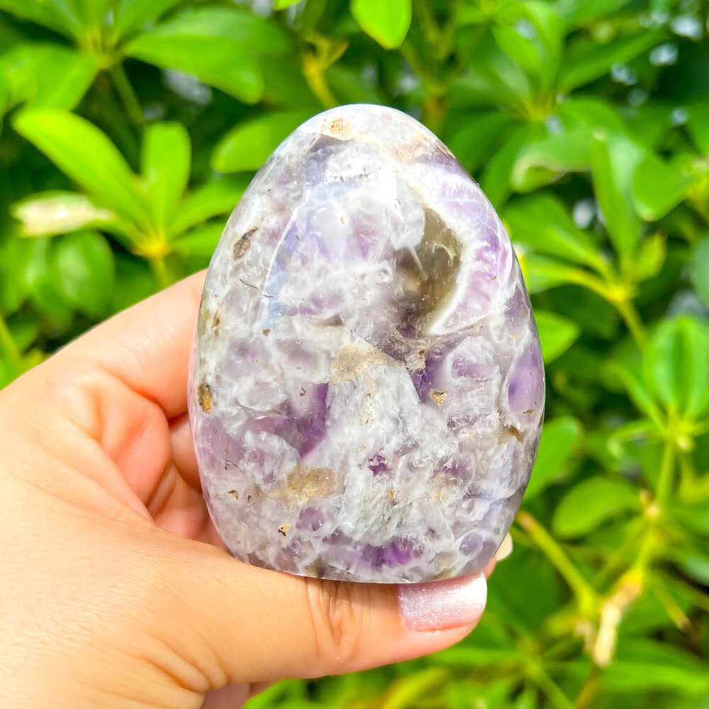 Buy Magic Crystals Amethyst Thumb Worry Healing Stone Pocket Palm Stone Crystals Therapy. Natural Amethyst Gemstone for PROTECTION, PEACE, INSPIRATION. Amethyst is a stone that has been known to help with meditation. The stone brings emotional, physical, and psychological harmony. 