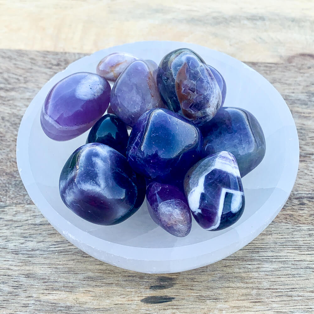 Amethyst Tumbled Stone - Purple Polished Stone - Magic Crystals