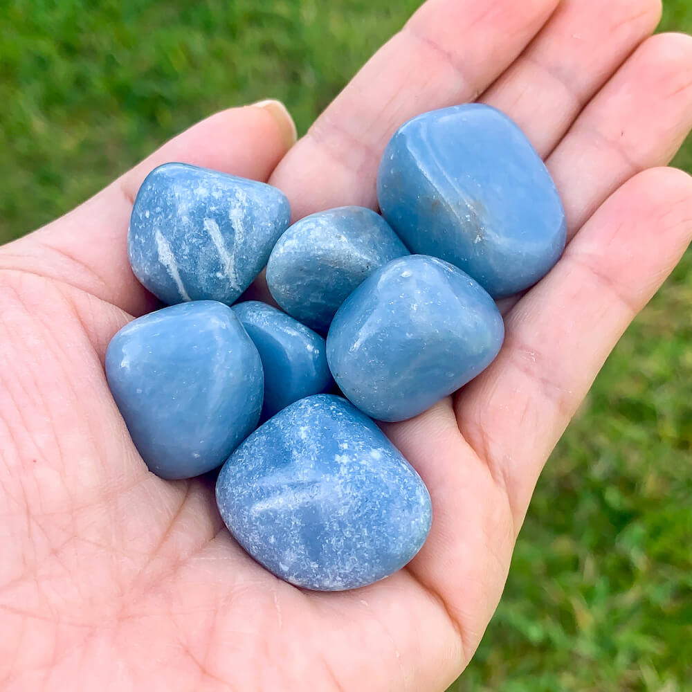 Shop for Blue Angelite Tumbled Gemstone Bracelet at Magic Crystals. We carry 6-8 mm Angelite, Stretch Bracelet, Tumbled Stone Bracelet for gift or you. Jewelry Bracelets, and Beaded Bracelets. Tumbled Stone Bracelet, Angelite Jewelry. FREE SHIPPING available.