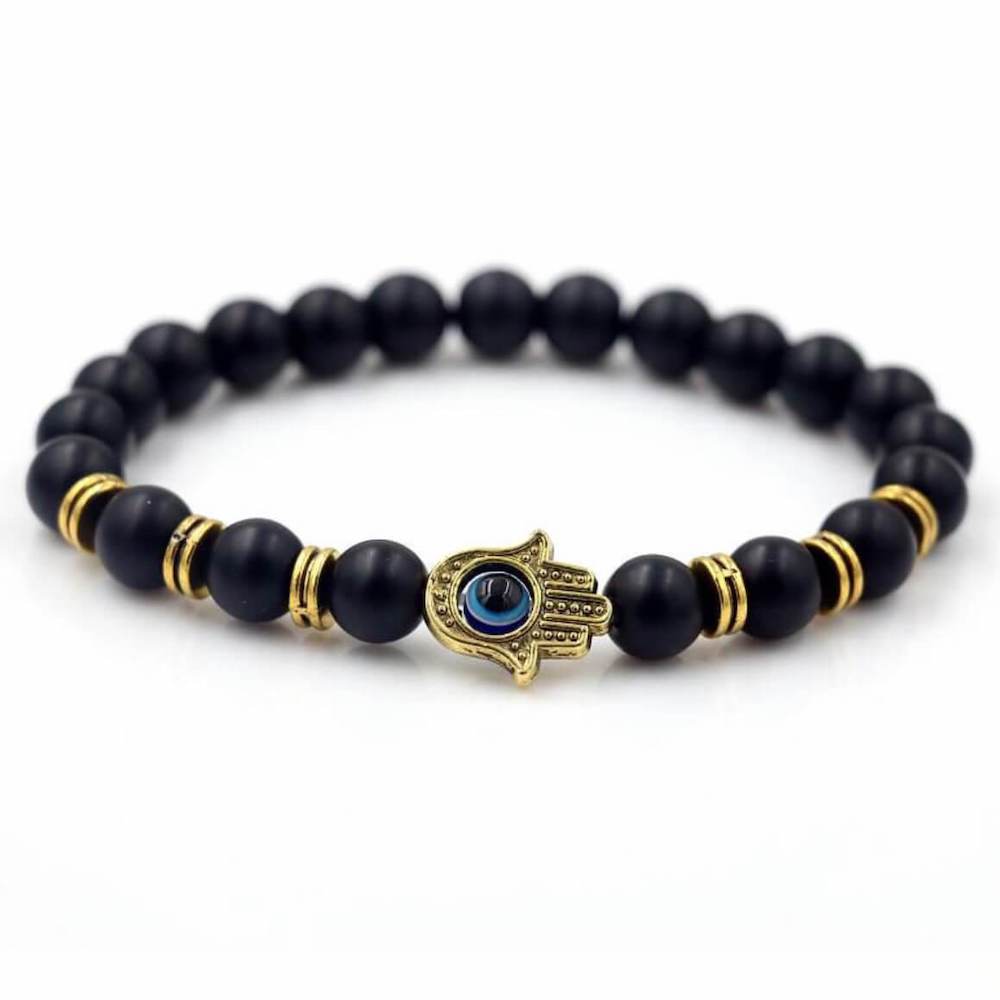 Black Onyx Stone Men's Bracelet – Robyn Real Jewels | International Online  Shop (Swiss)