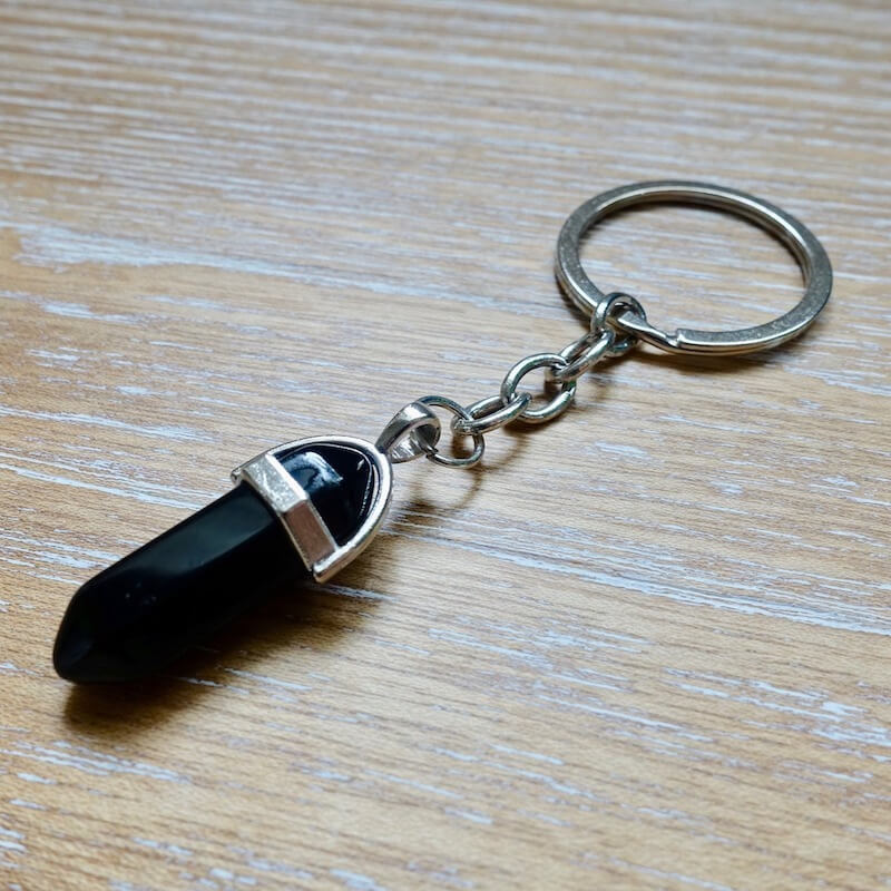 Onyx Black Safety Keychain