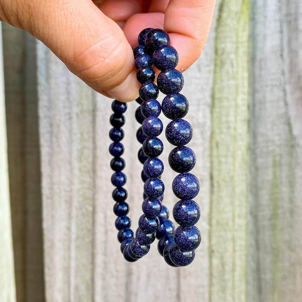 Blue 2025 stone bead