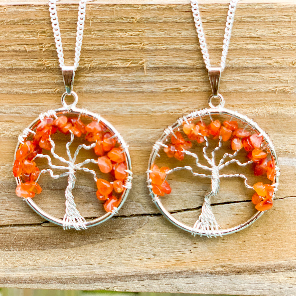 Red Italian Onyx Unikite Tree outlet Of Life Pendant Necklace Earring Bracelet Set