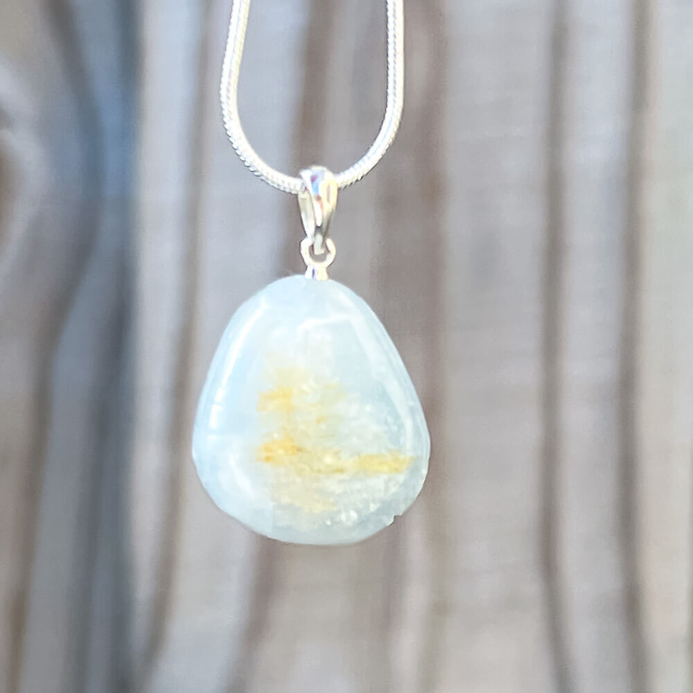 Quartz Crystal Necklace - Wire Wrapped Quartz Crystals on Sterling Silver  Chain - Melissa Abram