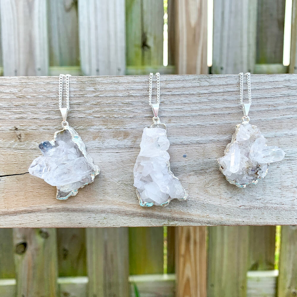 CARITATE Raw Clear Quartz Crystal Necklace White Stone Necklace for Women  as Spiritual Gifts - Natural Handmade Necklaces as Healing Gifts for Girls  - Real Crystal Jewelry Gemstone Necklace - Yahoo Shopping