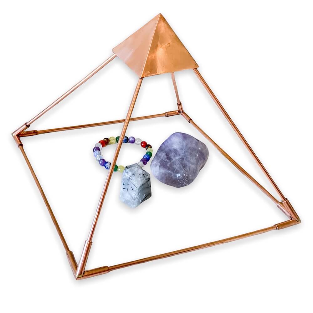 Copper Pyramid for Energizing Crystals and Stones – SPECTRUM-INDIA