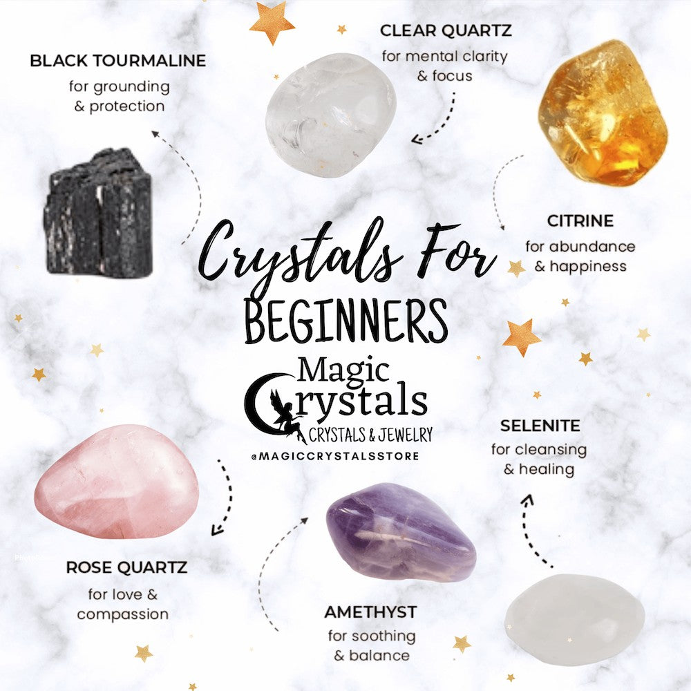 Crystals For Beginners Set - Stones for beginners - Magic Crystals