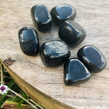 Black Onyx Tumbled Stone - Polished Black Stone - Magic Crystals