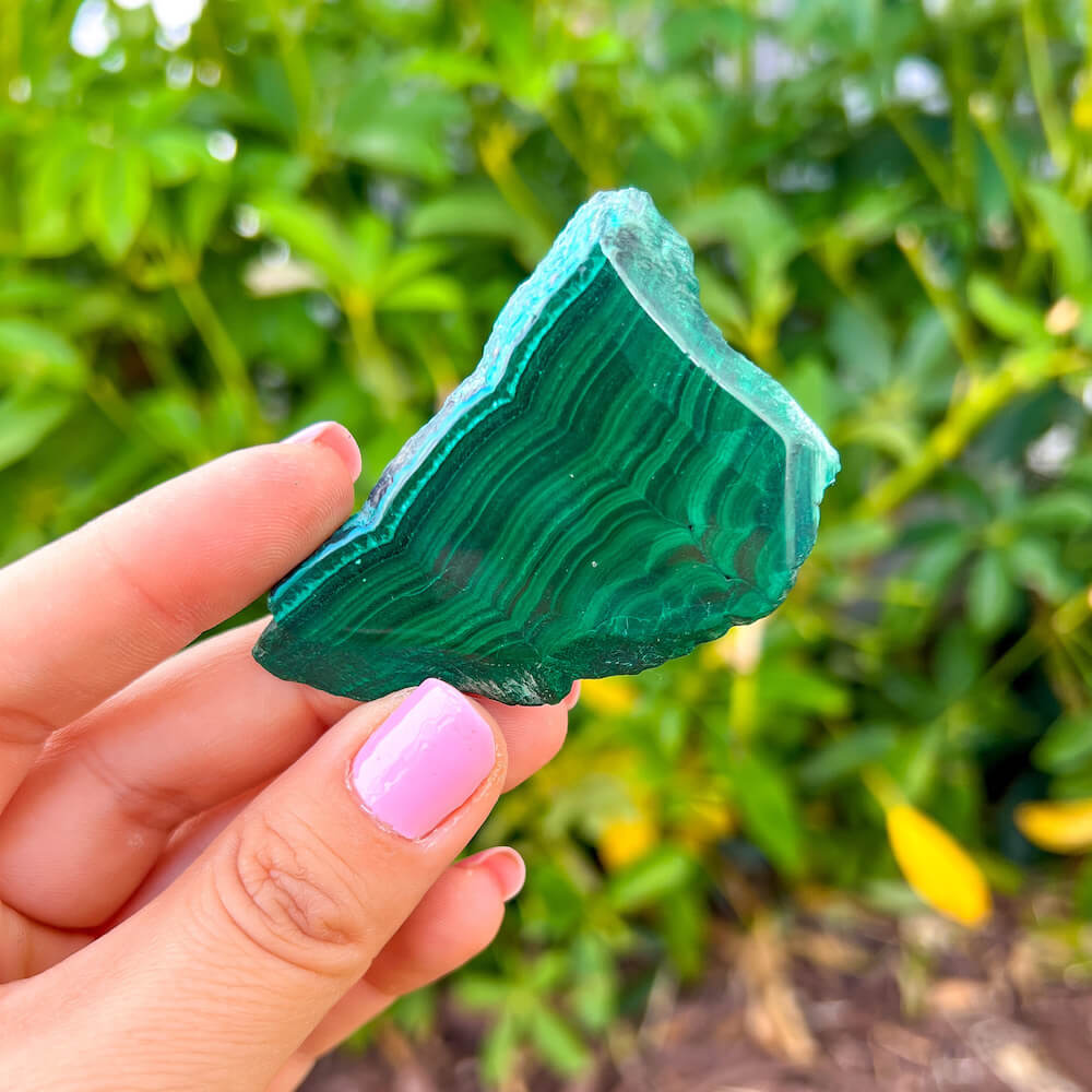 Malachite in chrysocolla store freeform (Firm❣️)