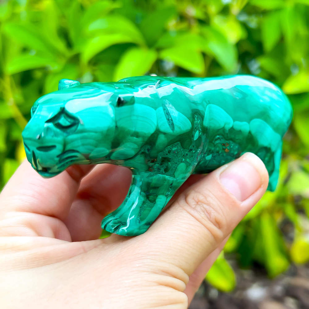 Genuine Malachite. Shop at Magic Crystals for Genuine Malachite Leopard Leopard  - Natural Malachite Leopard Carving from Congo. Malachite Animal, Gifts for Her, Gifts for Him, Crystal Gemstones, Home Decor. FREE SHIPPING AVAILABLE. Hand Carved Malachite Stone Cougar Leopard, Home Decor, Crystal Healing.