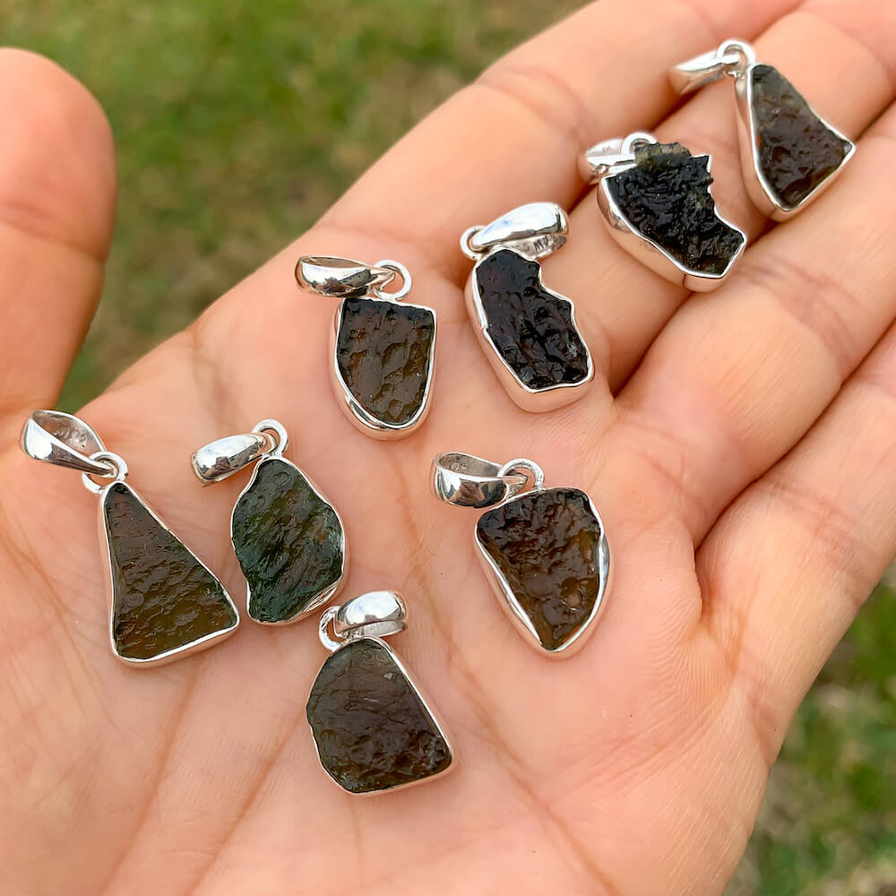 Moldavite jewelry deals for sale