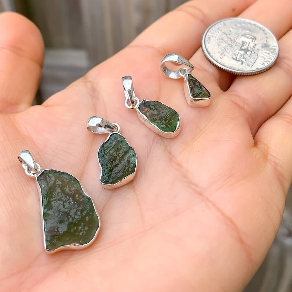 Natural moldavite deals jewelry