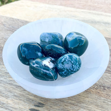 Moss Agate Tumbled Stones - Healing Crystals - MAGIC CRYSTALS – Magic  Crystals