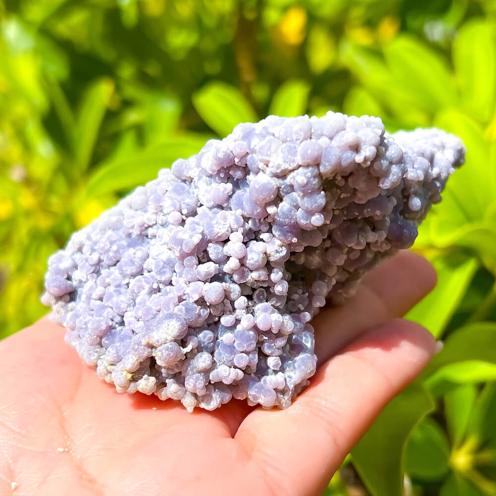 230 Grams Grape Agate Crystal - Botryoidal Chalcedony order - Purple Crystal - Indonesia - StoneAge.co