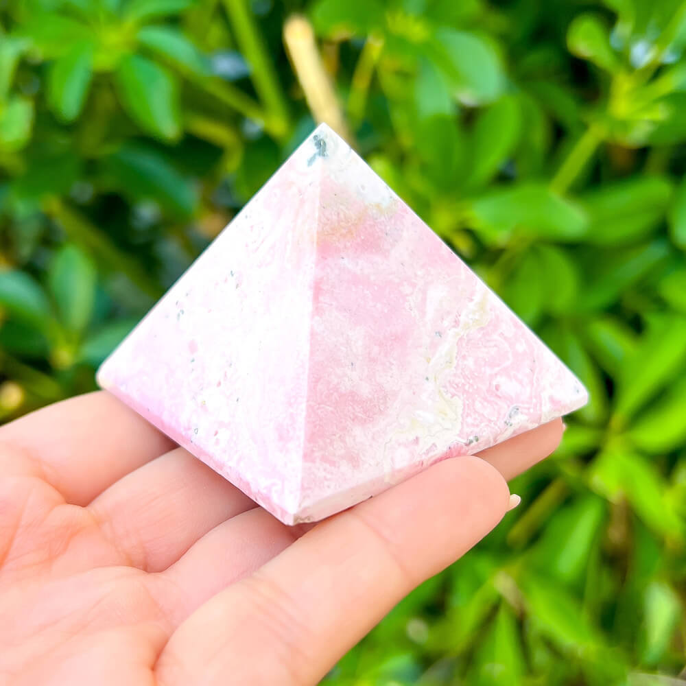 Shop for handmade Rhodonite Pyramid - Rhodonite Carved Pyramid - Rhodonite Stone at Magic Crystals. Rhodonite Polished Heart Healing Crystal Gemstone. Rhodonite is a wonderfully peaceful crystal. Enjoy FREE SHIPPING when you shop at magiccrystals.com