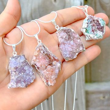 Jewelry with pink crystals