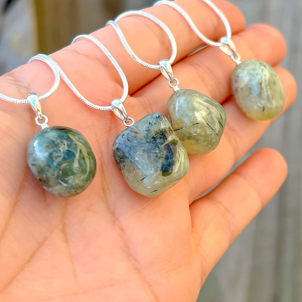 Tumbled stone outlet necklace