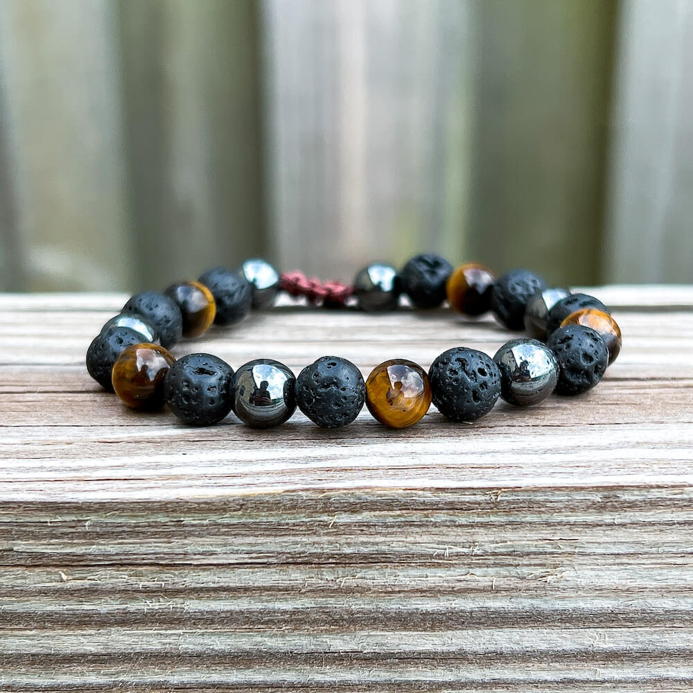 Sparkling Mixed Tiger Eye Beaded Bracelet | Sterling Silver Jewelry |  Multicolored Gemstones