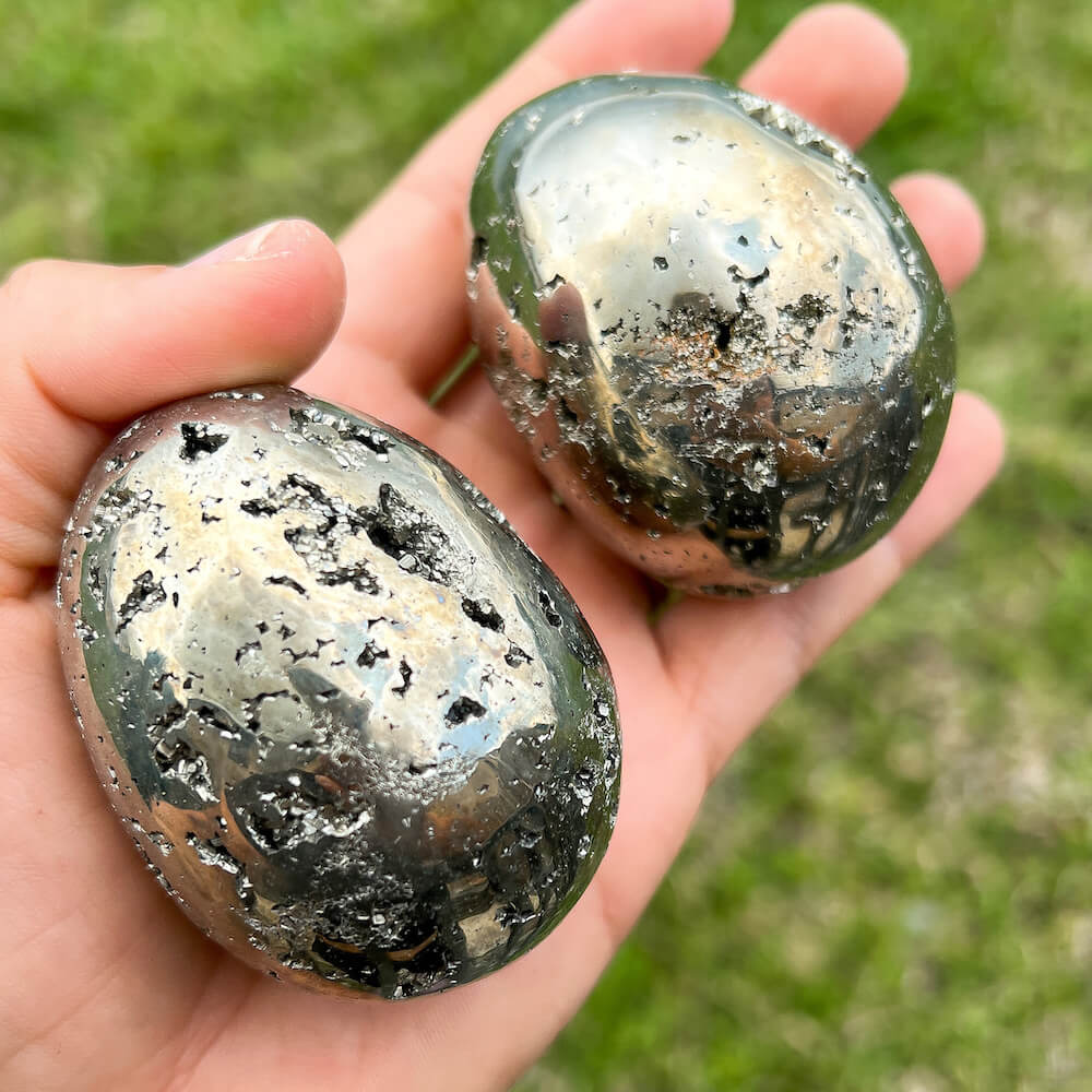 Pyrite store Polished Gemstone Egg - Fool's Gold!