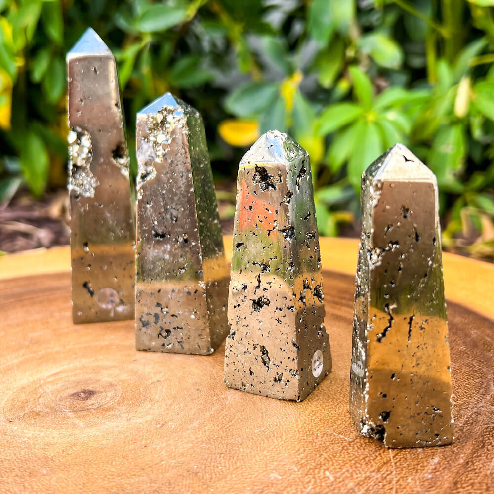 Shop from Magic Crystals One Rough Druzy Pyrite obelisk Metal Stand, obelisk Pyrite Chunk on Stand, Point on Stand Pin, Fools Gold. Pyrite obelisk Protect Stone, Rough Pyrite, Raw Pyrite obelisk! Pyrite stone. We carry a wide variety of clear quartz gemstones, and quartz specimens. FREE SHIPPING AVAILABLE. Pyrite-Obelisk