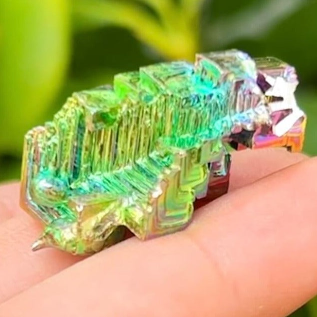 Looking for grade A quality Bismuth? Shop at Magic Crystals for Bismuth Crystals Cluster Specimen - Lab-Grown Stone. Brand new, 100% Bismuth rainbow crystals. They display beautifully at all angles. FREE SHIPPING AVAILABLE. Crystal Display Cluster Pyramid Metal Decor Rocks Minerals Specimen