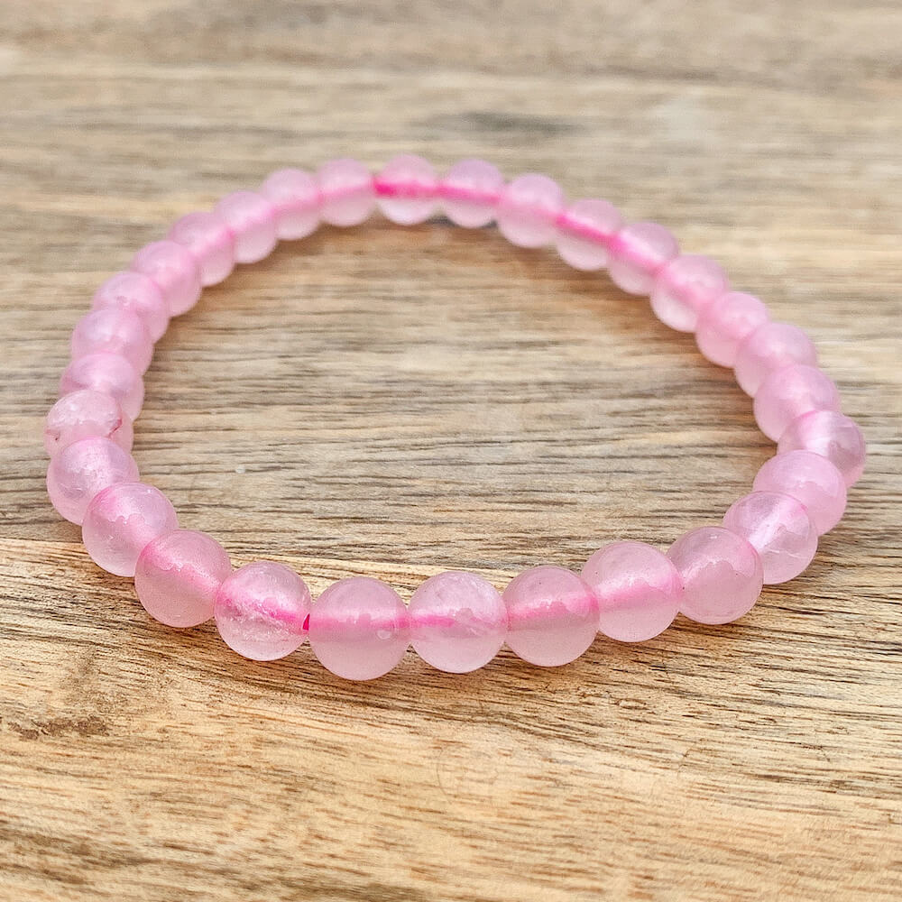 Rose Quartz Mala and Beads Bracelet – Magic Crystals