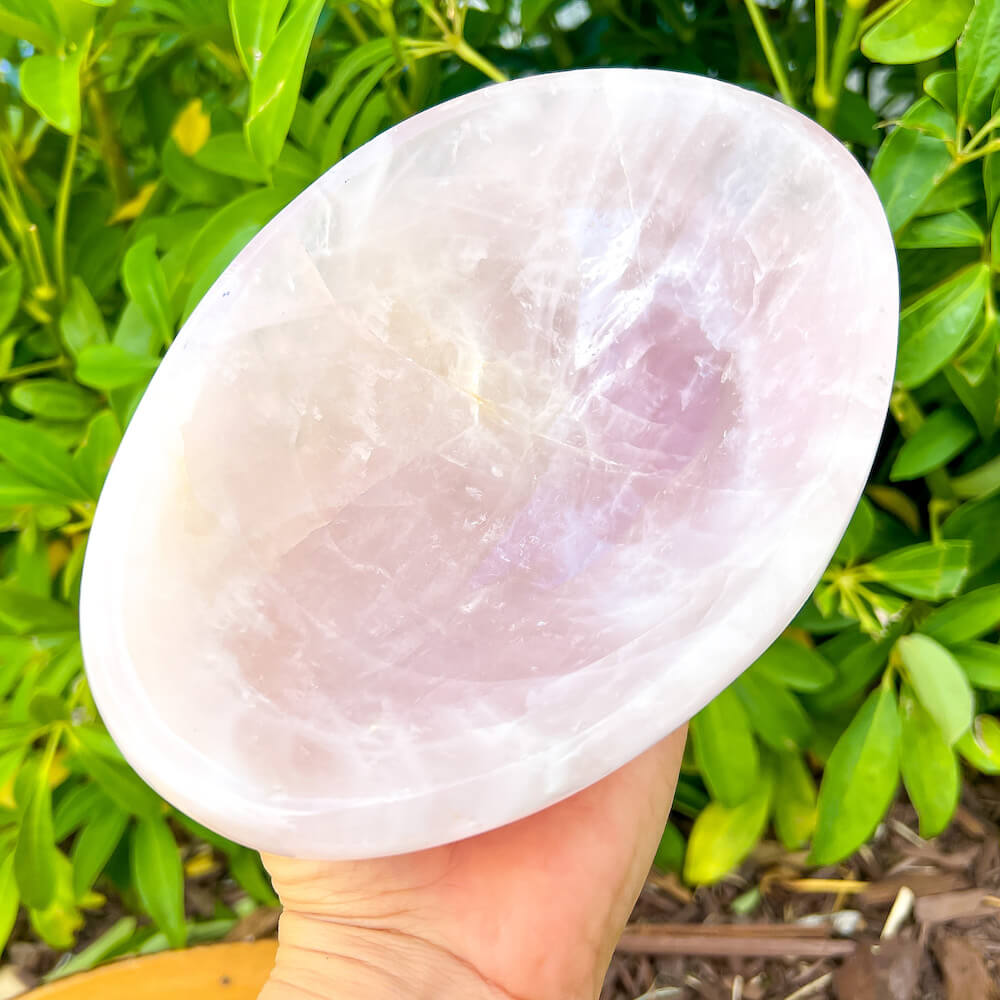 Buy Rose Quartz Crystal Bowl - Rose Quartz Bow from Magic Crystals. Rose Quartz is the stone of universal love. Crystal Quartz Bowl, Crystal Bowl, Gemstone Dish, Carving Gemstone Bowl, Quartz Carved Bowl, Quartz Dish, Table Decor Bowl, Valentines Gift. Rose-Quartz-Bowl-A