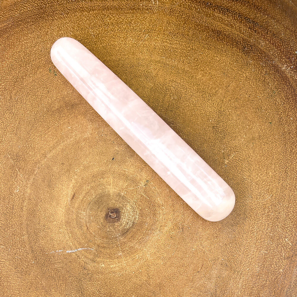 Rose Quartz Yoni Crystal Massage Wand - Self Love Goddess Bulb 2024 Healing Wand