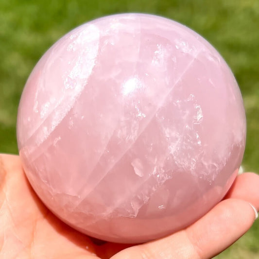 Looking for a Large rose quartz sphere? Shop at Magic Crystals for an incredibly pink natural rose quartz ball from Brazil. Large Rose Quartz Sphere - C. Crystal ball large crystal sphere. Large Rose Quartz Crystal Sphere, Polished Rose Quartz Sphere | Rose Quartz Specimen. FREE SHIPPING AVAILABLE.