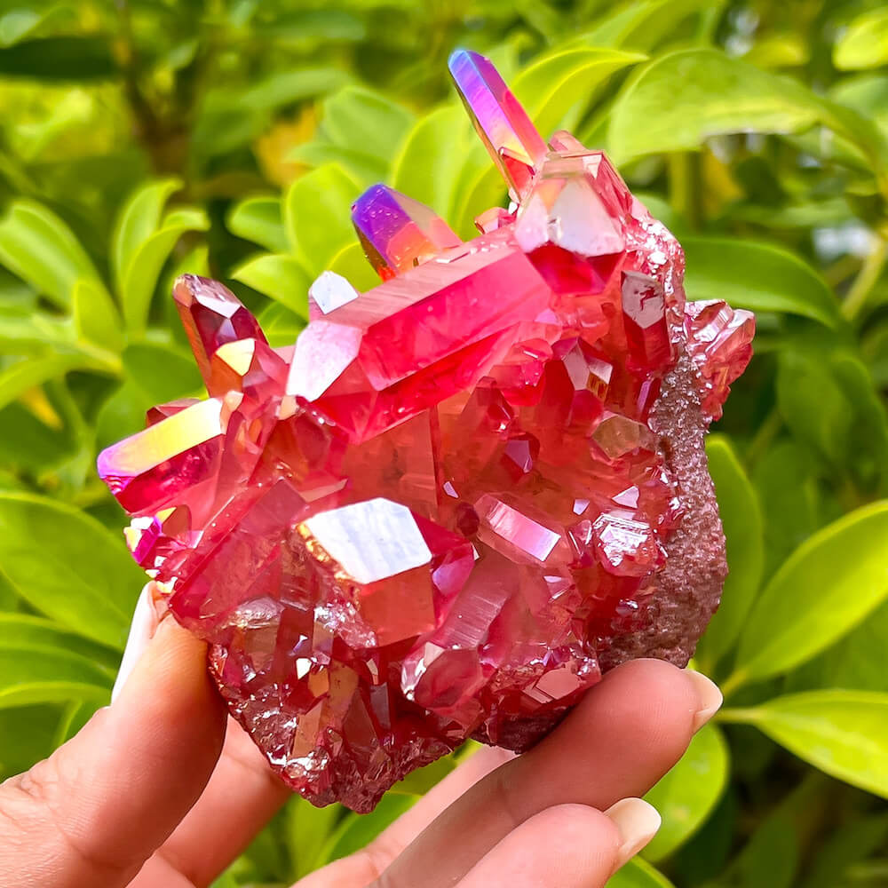 Ruby red store quartz