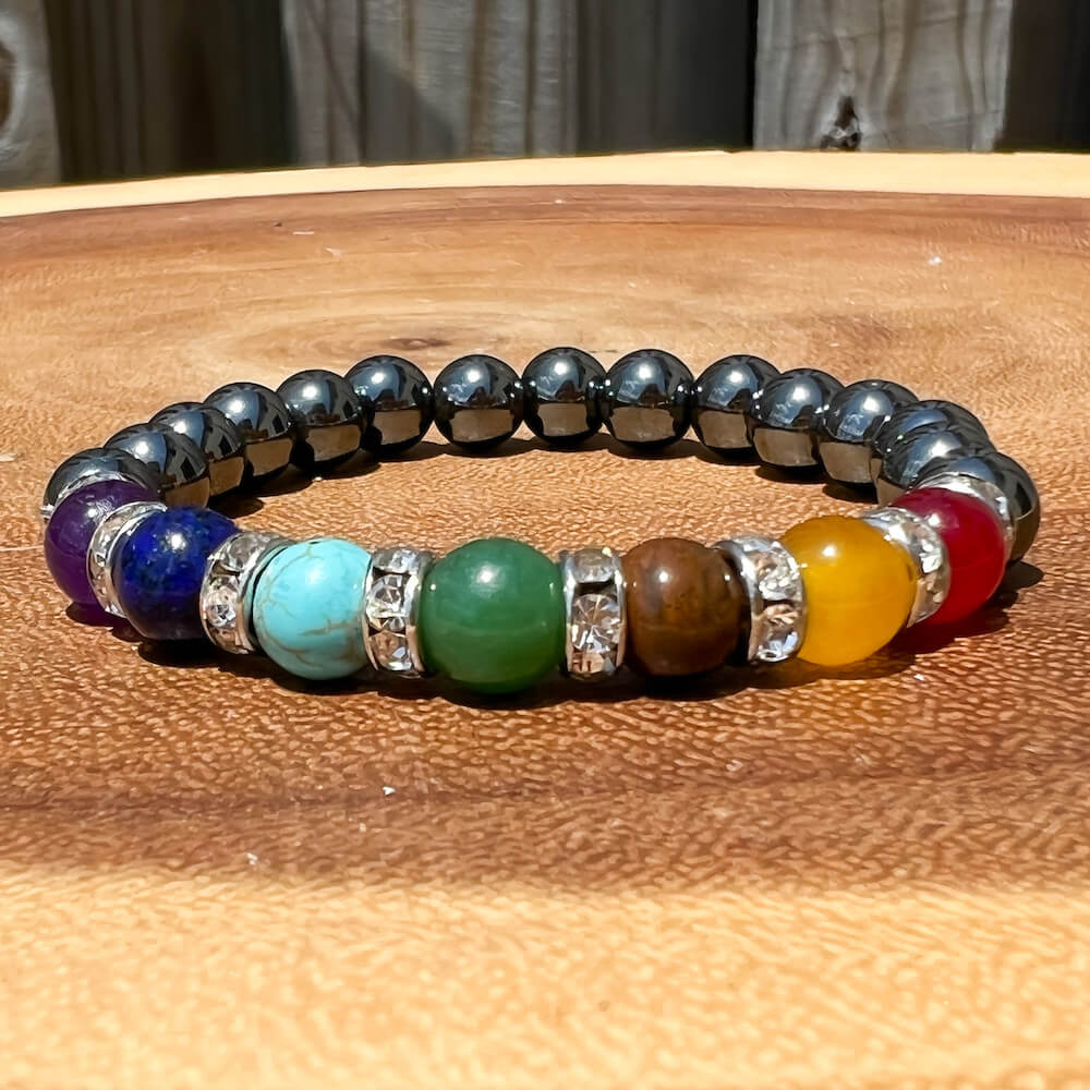 Hematite sales chakra bracelet