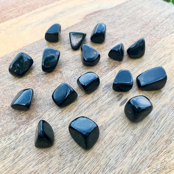 Black Onyx Tumbled Pocket Stone