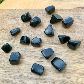 Tumbled Black Jade, Tumbled Small Crystals