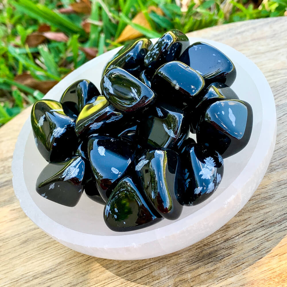 Obsidian deals tumbled stone